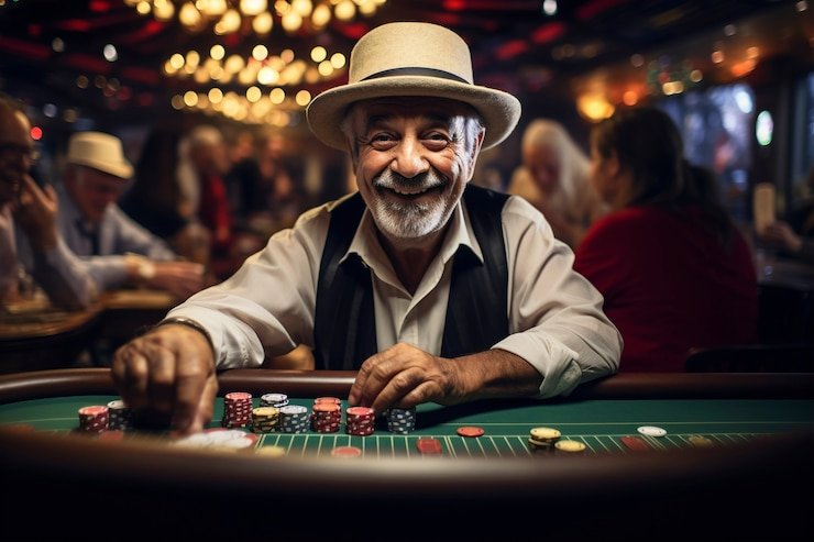 Tampilan meja AduQ live-dealer di platform elloslot dengan dealer profesional